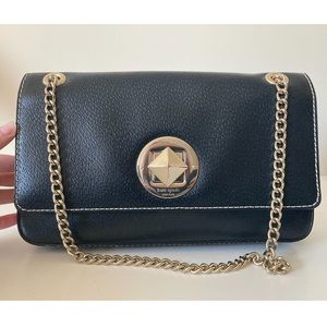 Kate Spade leather turn lock shoulder bag